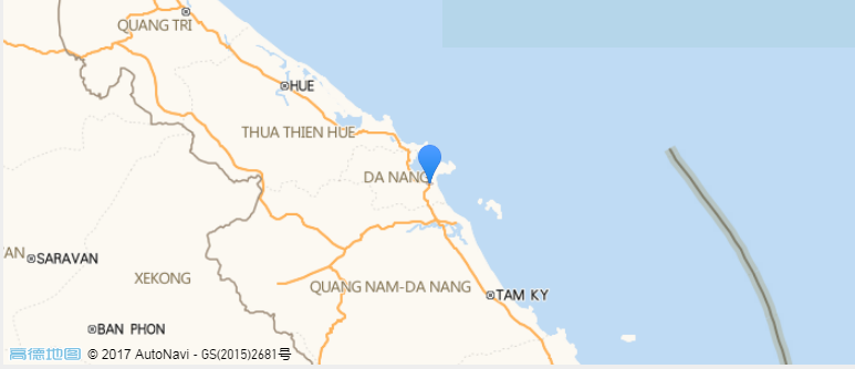 Da Nang, Vietnam - location by AutoNavi.png