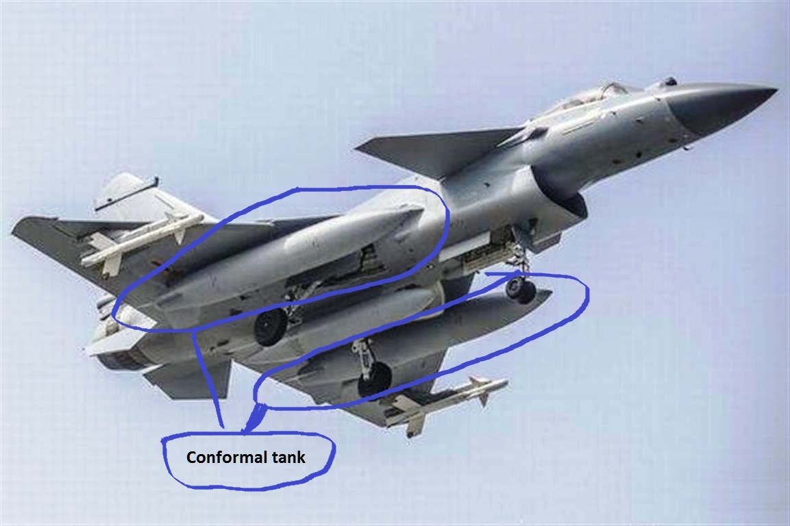 J-10C coated with a gray coating with conformal tank.jpg