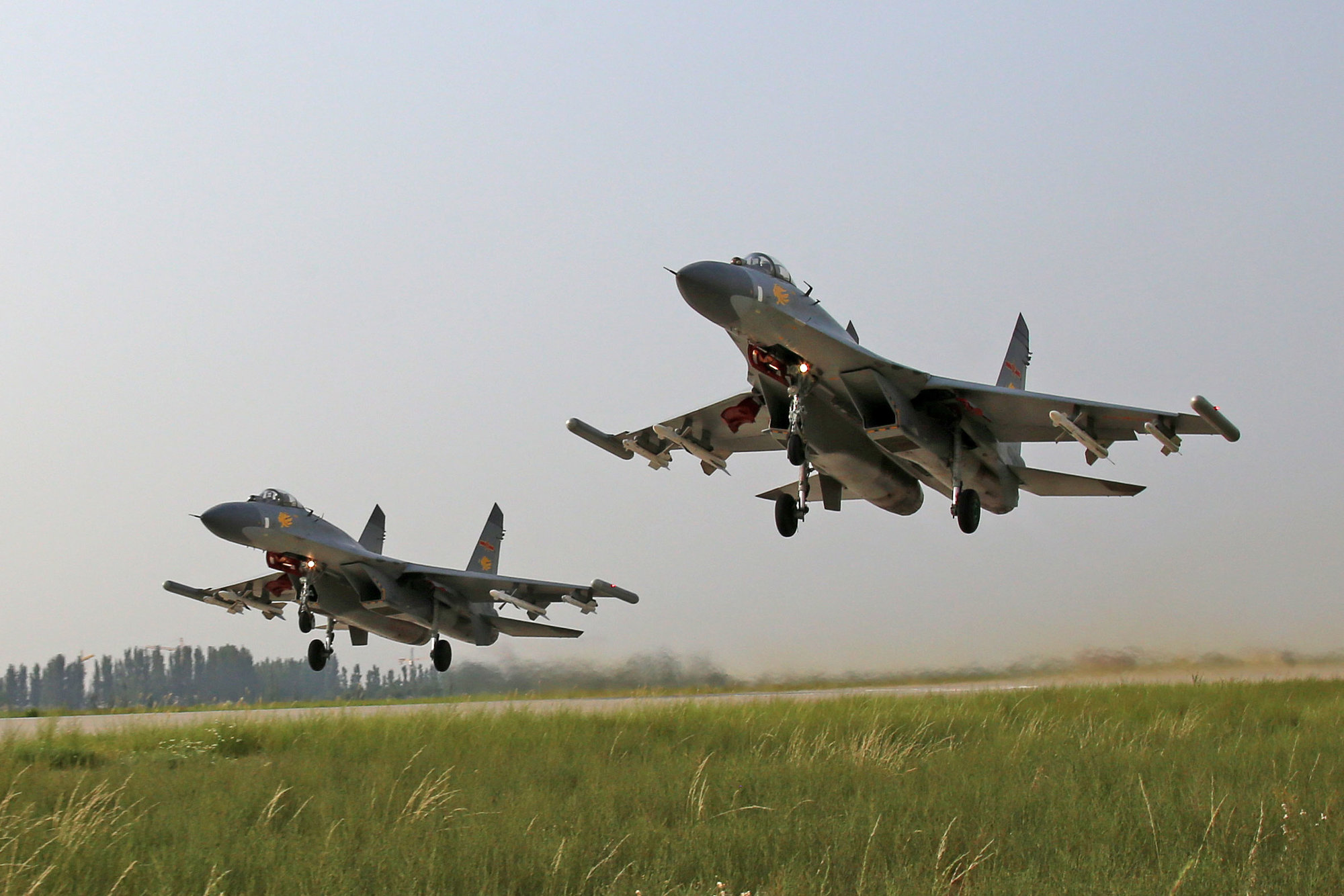 J-11A + Su-27UBK unknown Brigade - 20170717 - 3.jpg