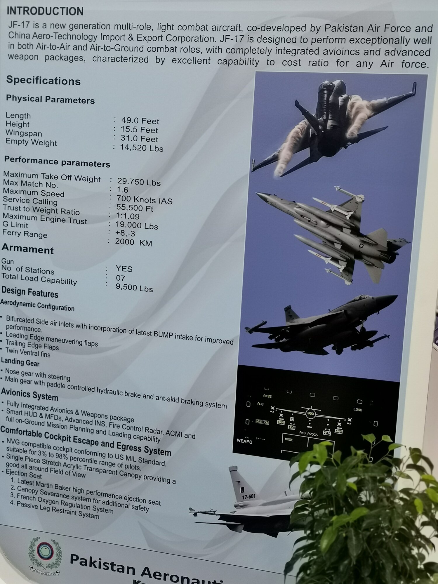 JF-17 specifications (Dubai Airshow-2019).jpg