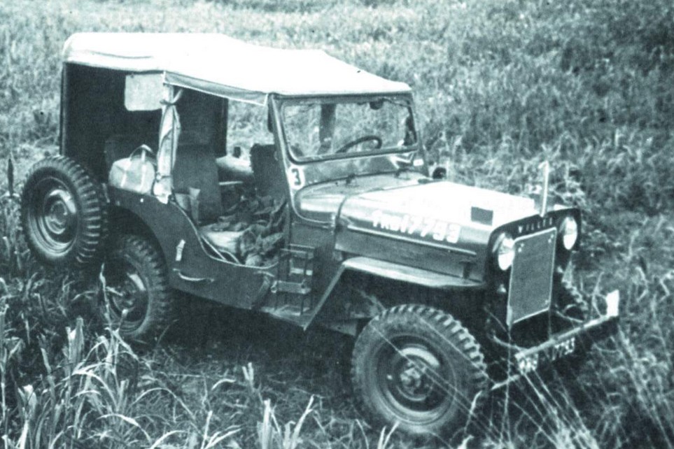 Maj Gen Parsad aboned Jeep.jpg