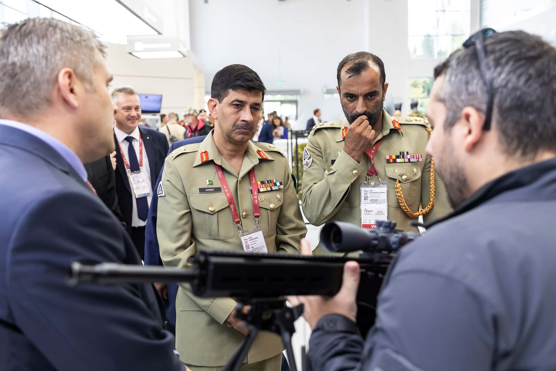 PA delegation in Army-2018 at Russian Stall.jpg