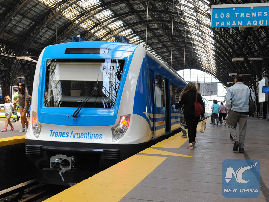 Photo of a China-made train on the Mitre commuter route in Buenos Aires, Argentina. .jpg