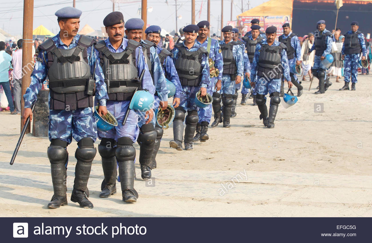 rapid-action-force-jawans-vigil-near-ghats-on-the-occasion-of-maghi-EFGC5G.jpg
