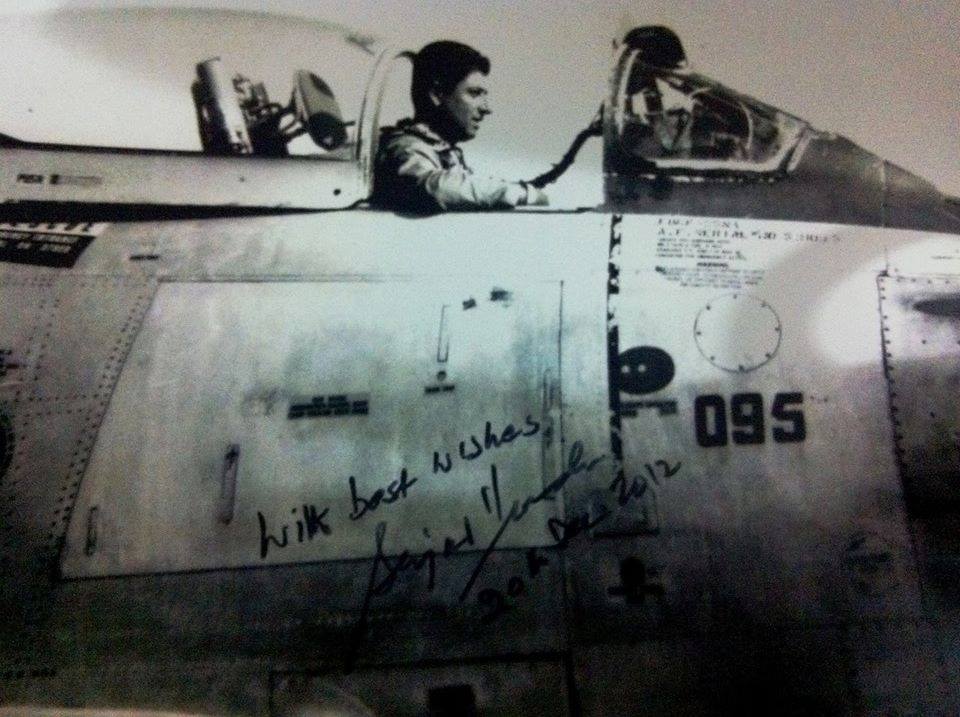Squadron Leader Sajad Haider in the cockpit of his F-86F Sabre.jpg