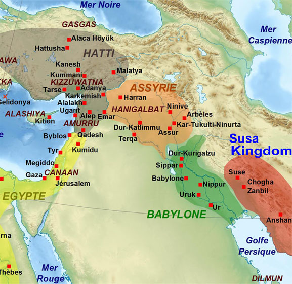 Susa Kingdom Igehalkids Dynasty 13th Century BC Iran Map.jpg