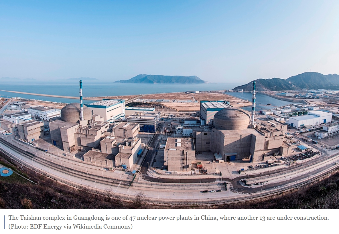 Taishan Nuclear Power Plant complex in Guangdong is one of 47 nuclear power plants in China.jpg