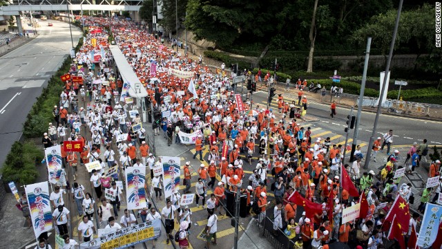Tens of thousands of people marched through Hong Kong.jpg