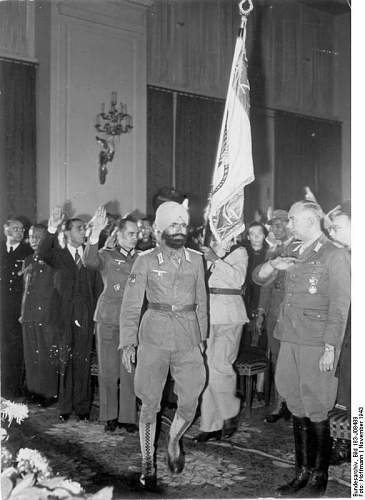the invasion of a delegation from the Legion Free India with their flag in the room.jpg
