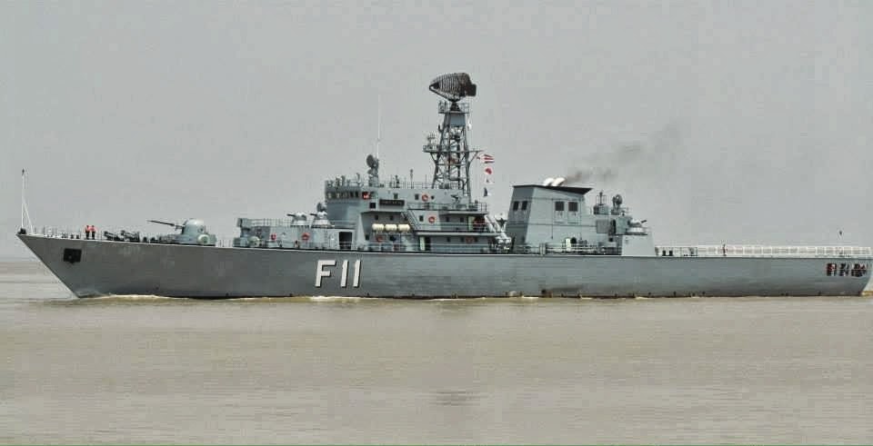 The Republic of the Union of Myanmar Navy UMS Aung Zeya (F-11) class frigate.jpg
