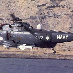 WESTLAND SEAKING MK45 with EXOCET MISSILE