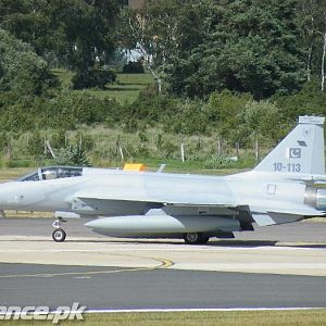 JF-17 Thunder parked after arrival at farnborough