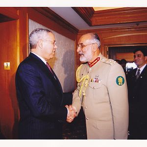 General TM Malik & Colin Powell