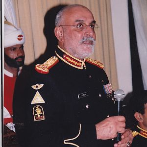 General TM Malik addressing his officers