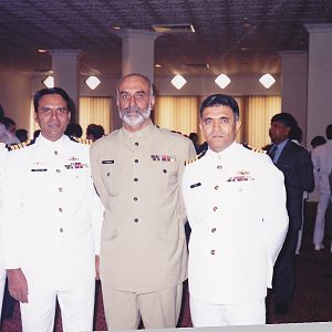 Chief of Naval Staff Admiral Asif Sandila aka "Sandy" with Genera
