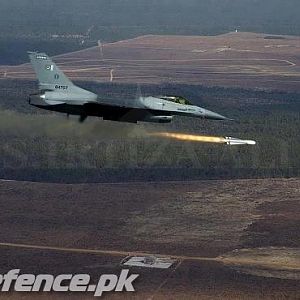 Pakistan Air Force: F-16A firing AGM-65 Maverick