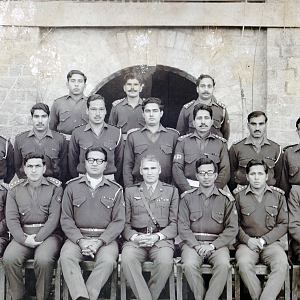 Brig R Hamid Mahmood In An Old Group Photo