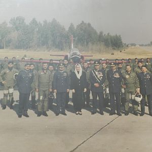 First K-8 Batch of Pilots with Prime Minister Benazir Bhutto