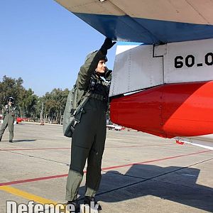 PAF Female Pilot at air base