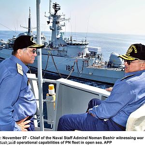 War preparedness exercise - Chief of Naval Staff Admiral Noman Bashir