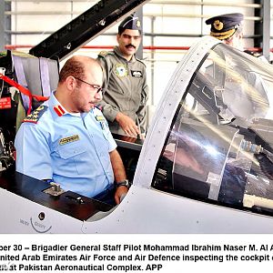 Deputy Commander UAE Air Force on his visit to PAC