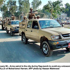 Army Patrol in Multan