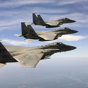 USAF F15 in Formation