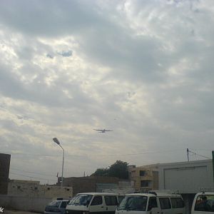 C-130 FLYING OVER NAWABSHAH
