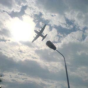 C-130 Flying over Nawabshah.