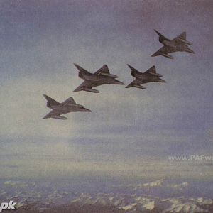 Mirage formation over Snow-clad mountains