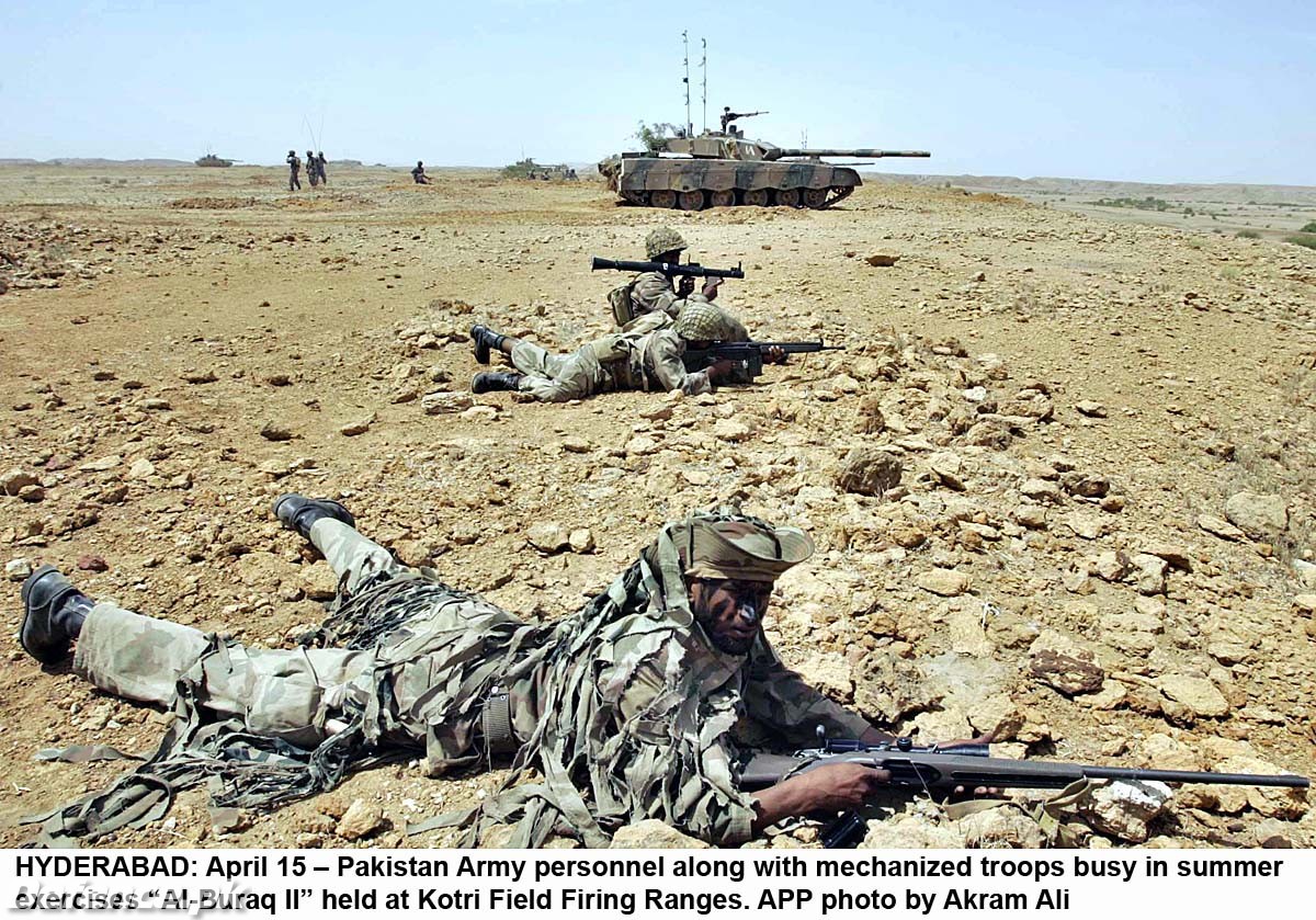 Al-Buraq II Exercise at Kotri Field Firing Range