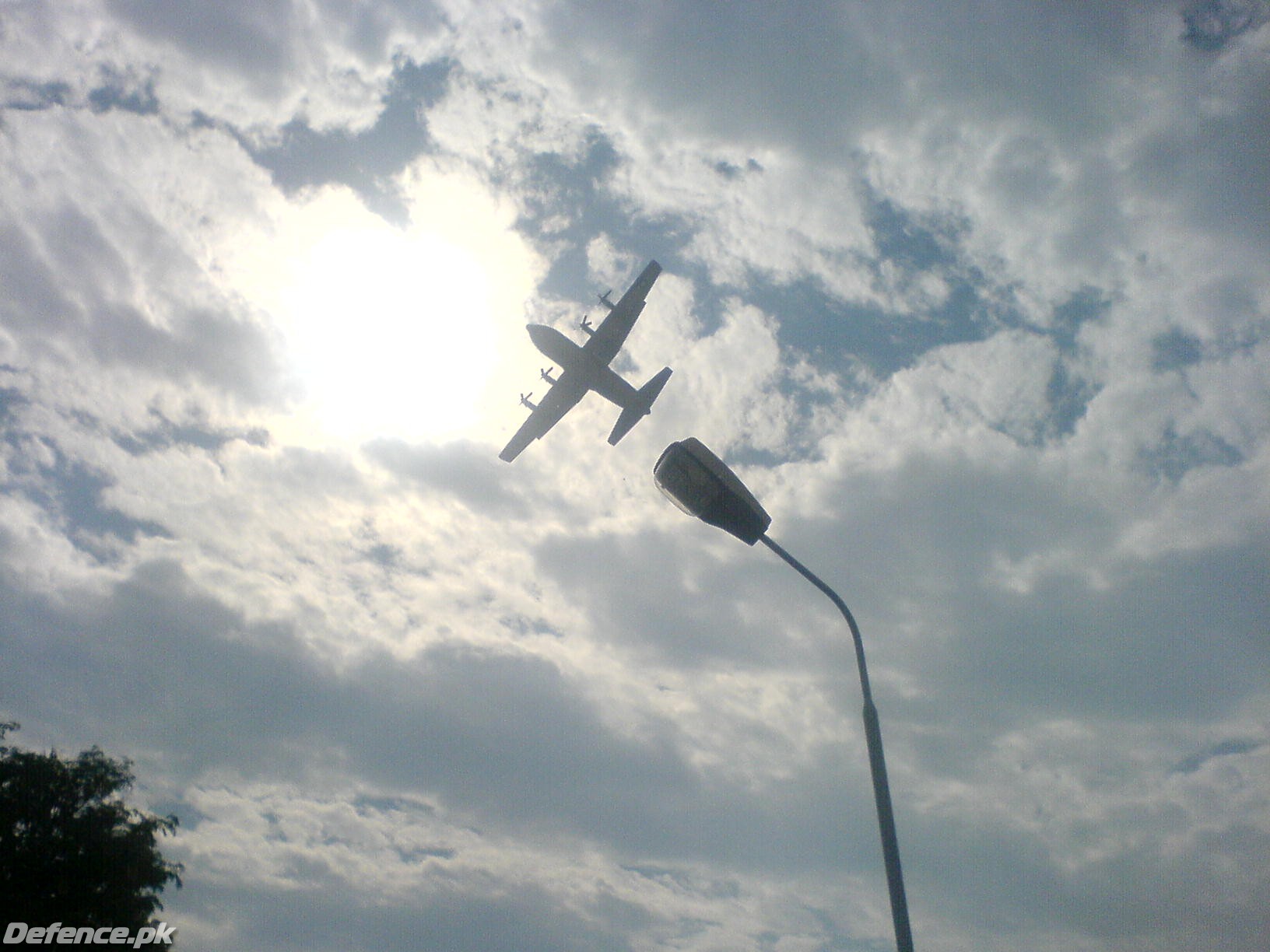 C-130 FLYING OVER NAWABSHAH