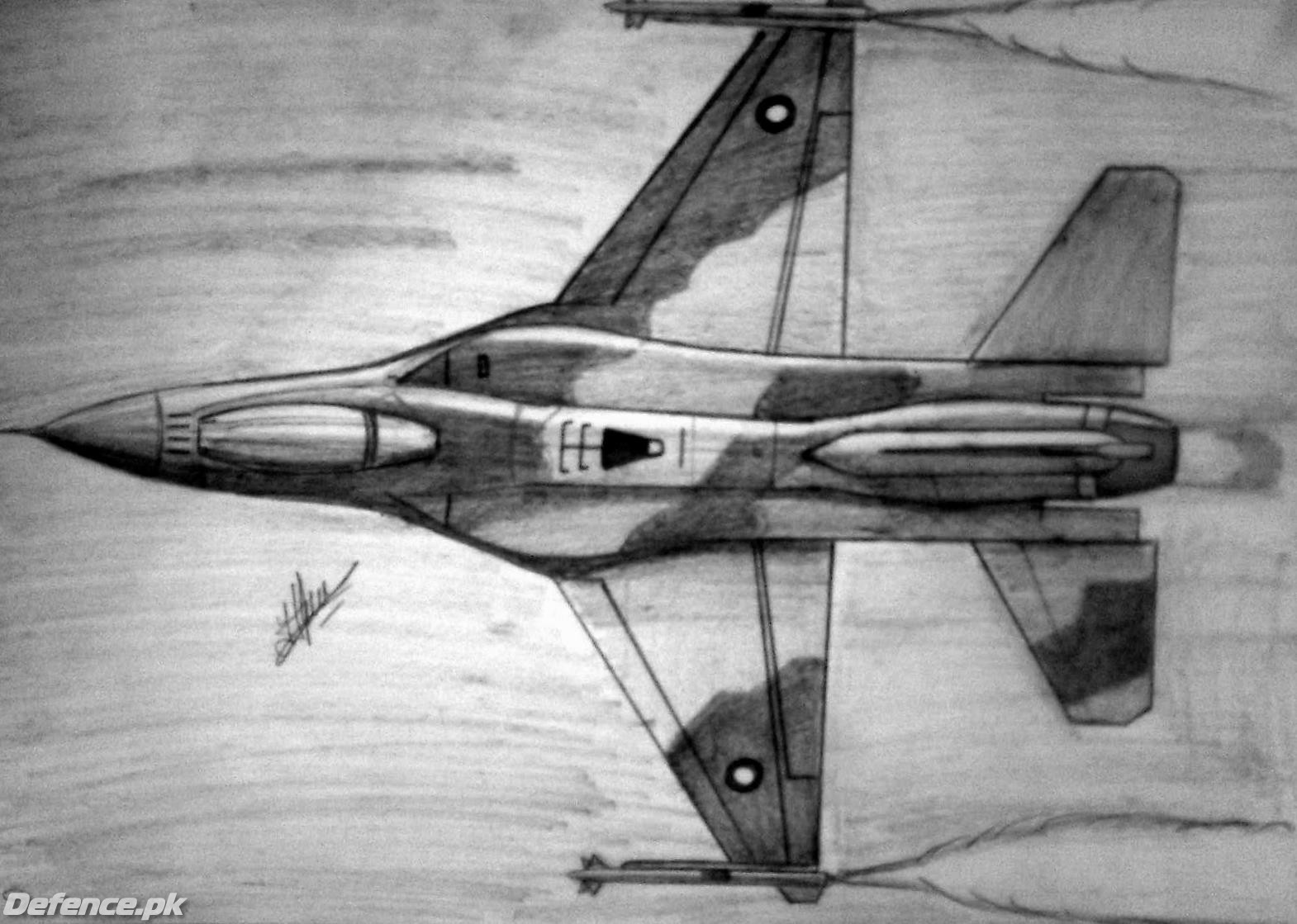 f-16 block 52 sketch by me