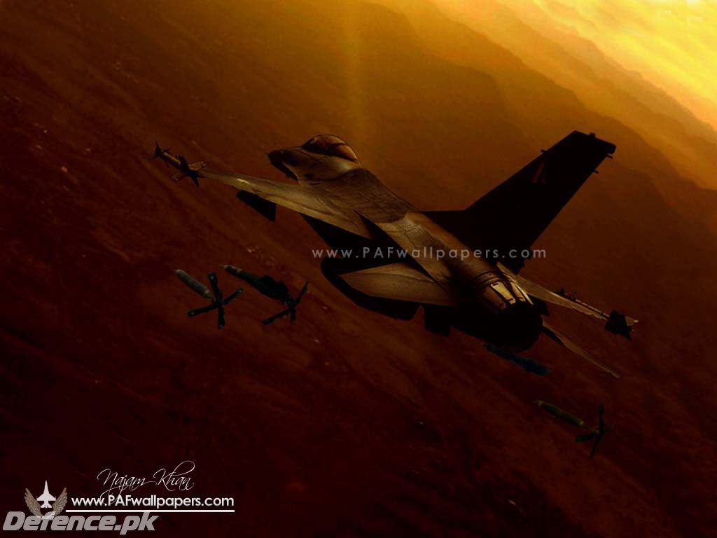 F-16 Dropping GBU-10/12 in Swat