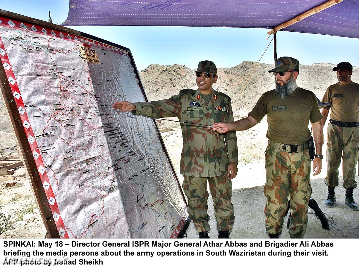 Operation briefing in South Waziristan