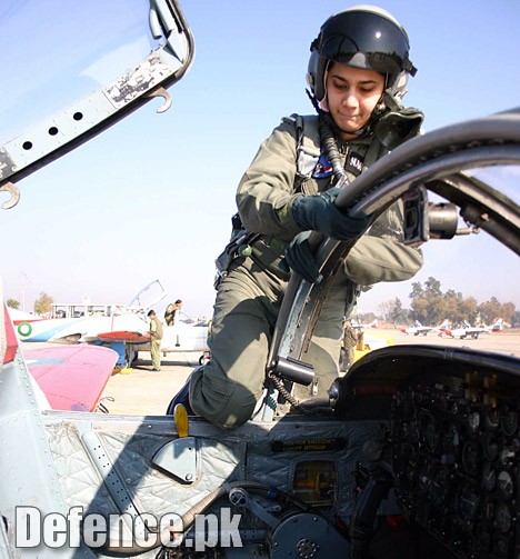 PAF Female Pilot after a mission