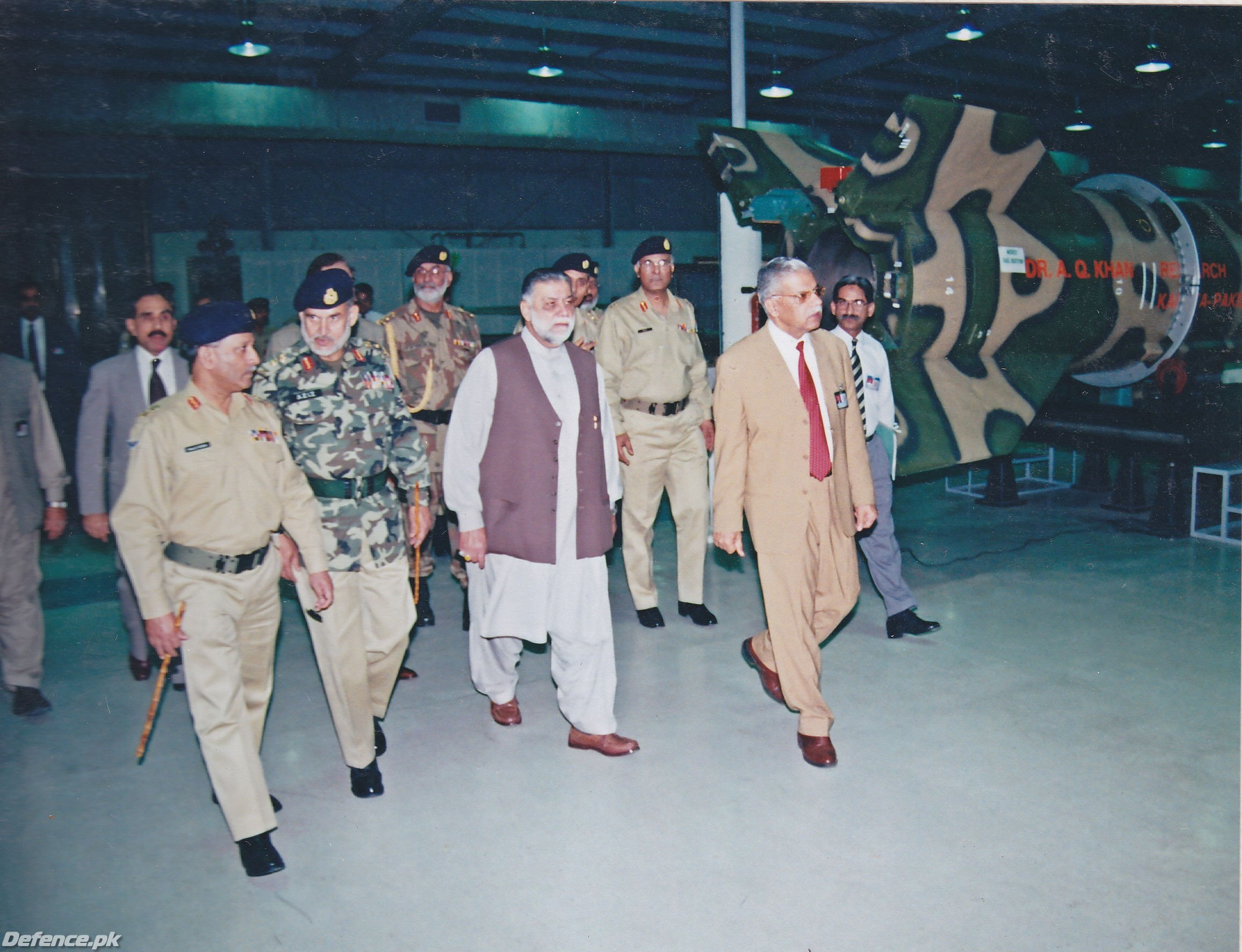 Prime Minister Jamali visiting Kahutta lab