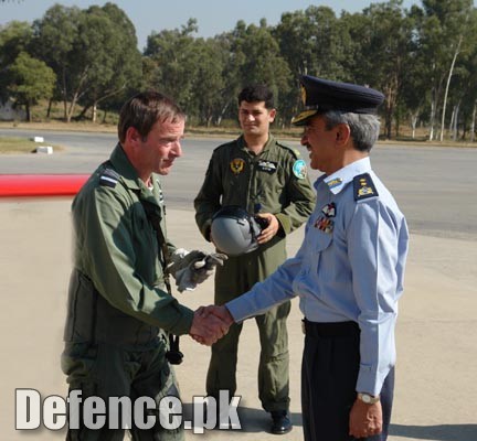 Royal Airforce Chief's visit to PAF Rislapur