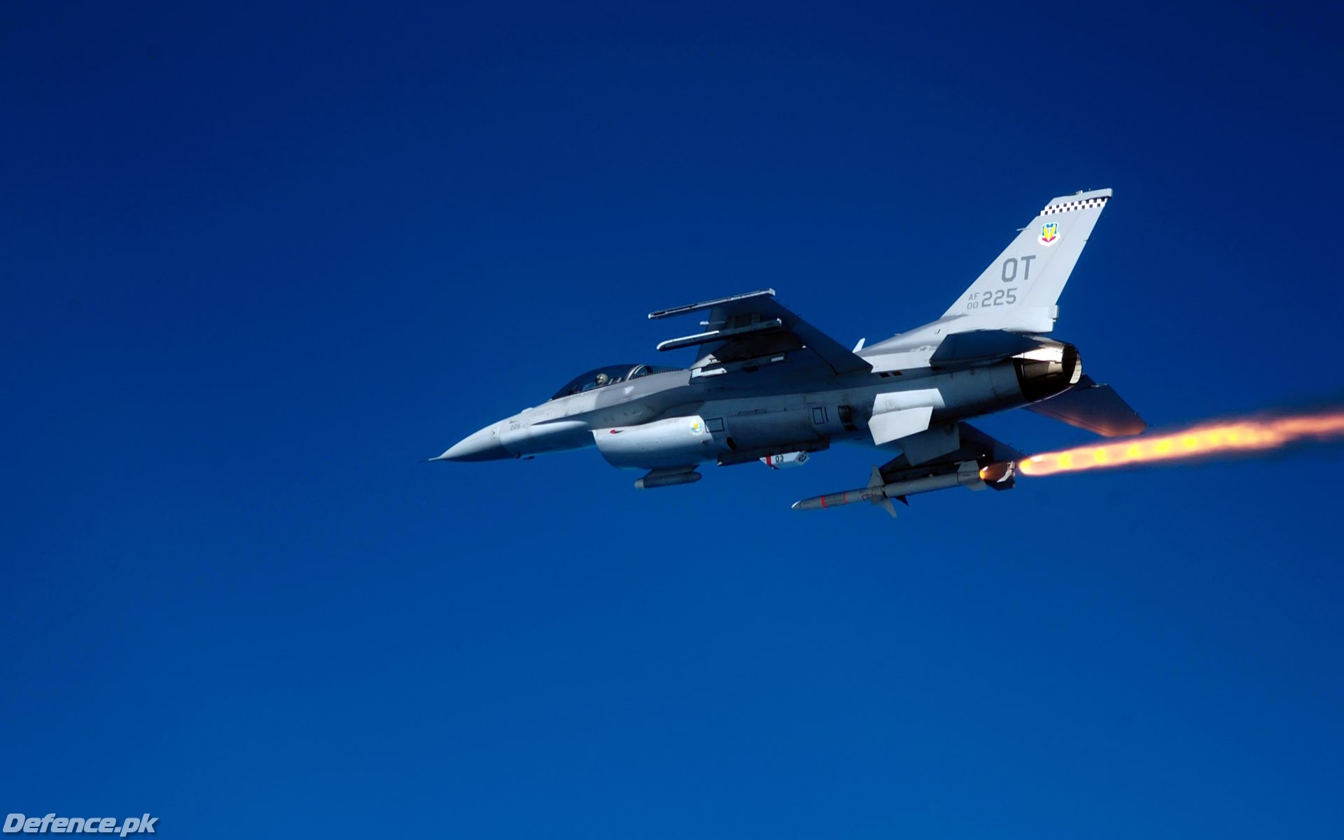 USAF F15 Firing AIM-9 Sidewinder Missile
