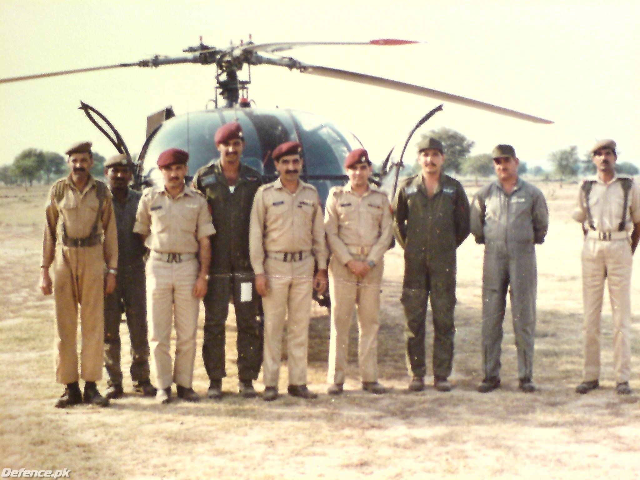 Vintange 8th Squadron Picture from the Late 80's with Alouette