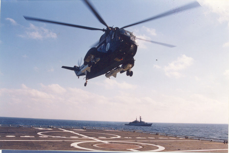 WESTLAND SEAKING MK45 with EXOCET MISSILE