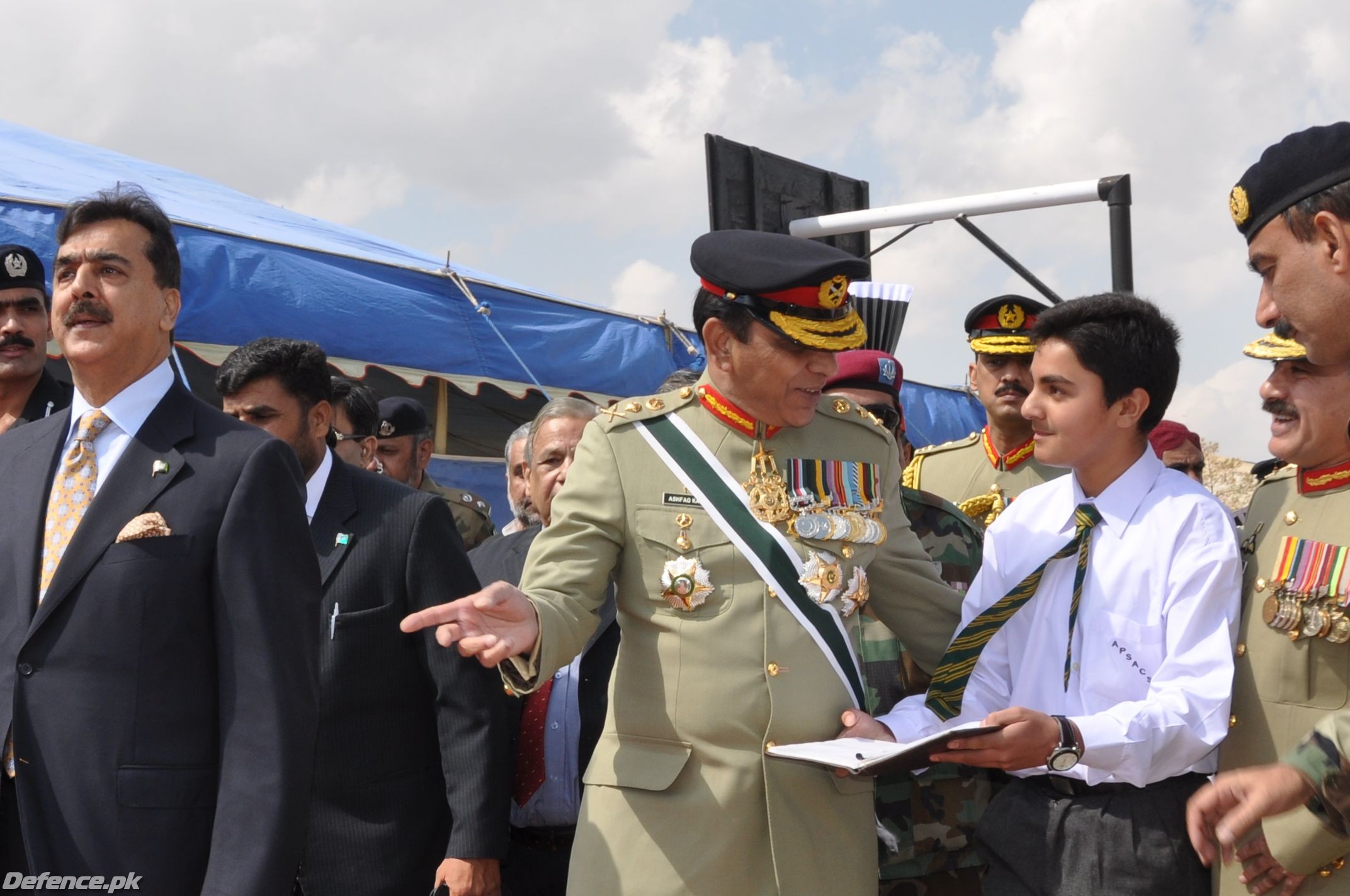 With the ex PM and present COAS