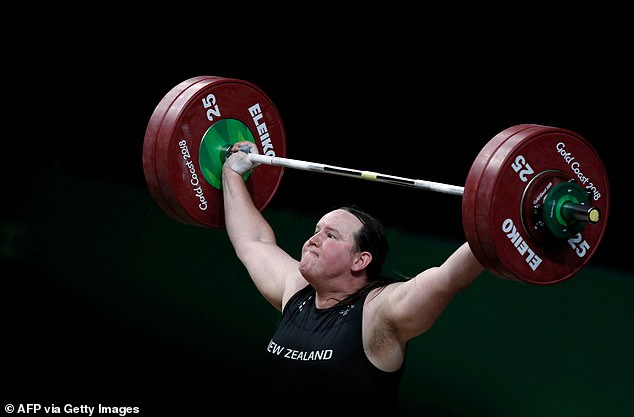 Hubbard competed in men’s weightlifting competitions before transitioning in 2013