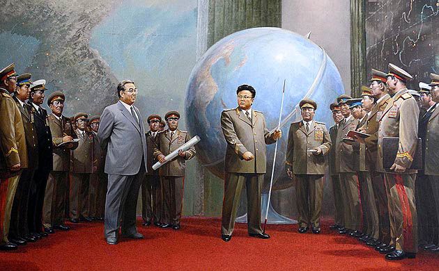 kim-jong-il-propaganda-posters-10-giant-globe-surrounded-by-military.jpg