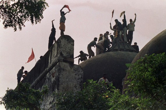 Hindu rioters tore down the Mughal-era mosque in the northern town of Ayodhya [File: Douglas E Curran/AFP]