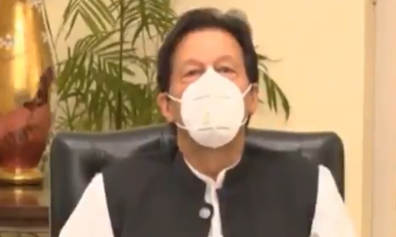 We cannot look away from the difficulties being faced by Karachi's residents, says Prime Minister Imran Khan. — Screengrab