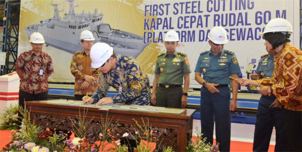 Indonesian-Navy-Commissions-its-4th-KCR-60M-PT-PAL-Cuts-Steel-for-2-More-2-1024x514.png