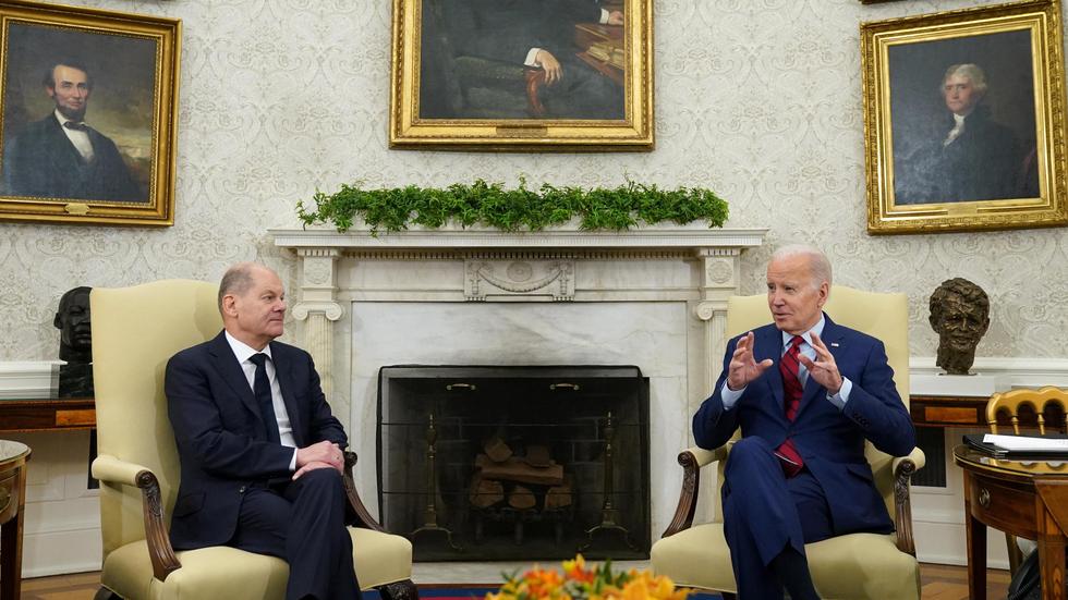 Treffen in Washington: Bundeskanzler Olaf Scholz hat mit US-Präsident Joe Biden im Weißen Haus in Washington über den Ukraine-Krieg gesprochen. 