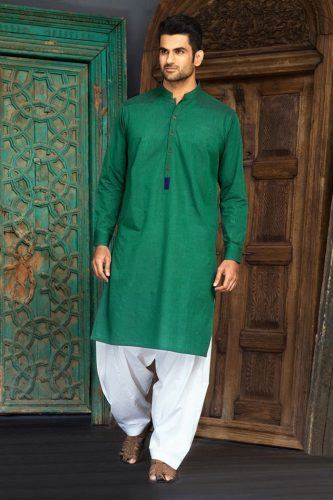 Green-Kurta-and-White-Shalwar-Mehndi-Dress-333x500.jpg