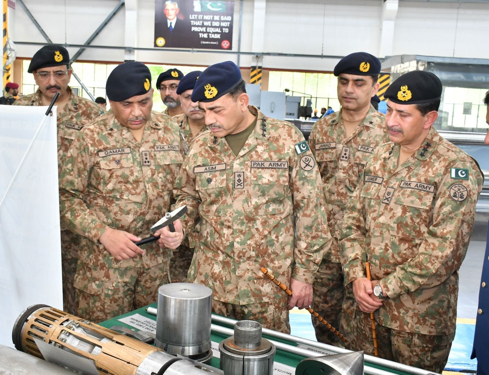 handout photo shows chief of army staff general syed asim munir visiting the heavy industries taxila hit on tuesday april 11 2023 ispr